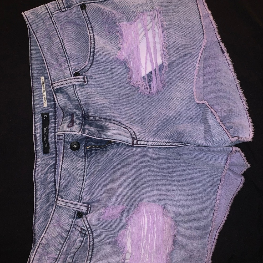 Blackheart- size 13 Low Rise Purple Shorts